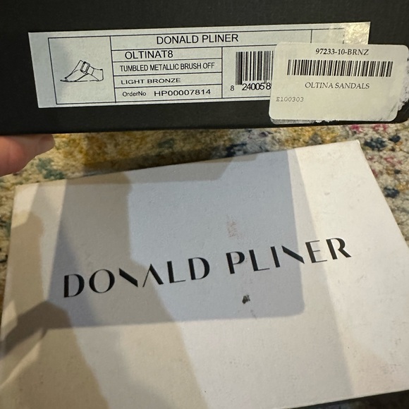 Donar Pliner “Olita Sandals”, Size 10, worn once, light bronze color, - Picture 6 of 7